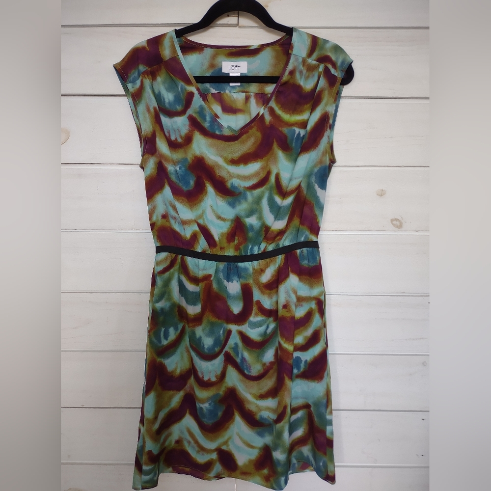 LOFT WATERCOLOR DRESS
